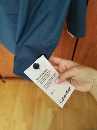 Traje Chaqueta Calvin Klein Azul Slim Fit Talla 54