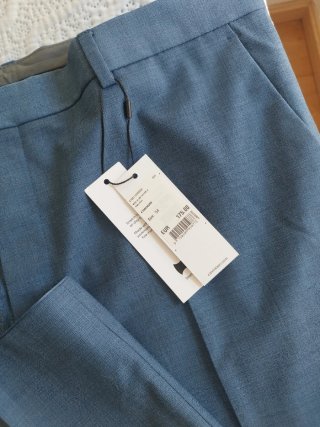 Traje Chaqueta Calvin Klein Azul Slim Fit Talla 54