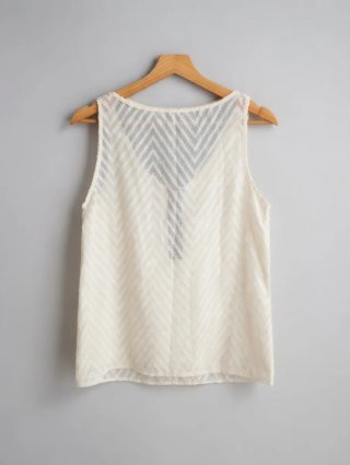 Camiseta tirantes beige con cremallera