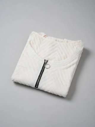 Camiseta tirantes beige con cremallera