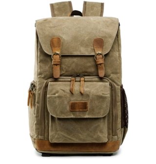 Mochila Lona Impermeable Viaje Resistente