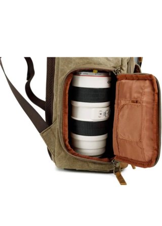 Mochila Lona Impermeable Viaje Resistente