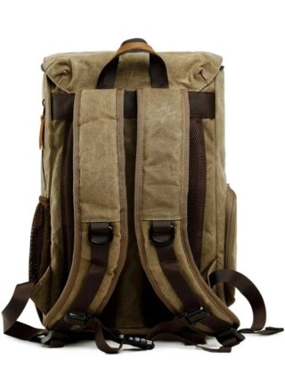 Mochila Lona Impermeable Viaje Resistente