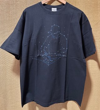 Camiseta DJ Estrellas Azul y Negra Talla XL