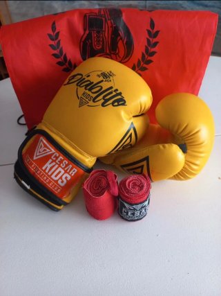Guantes Boxeo Infantil Cesar Diablito de 5 hasta 7