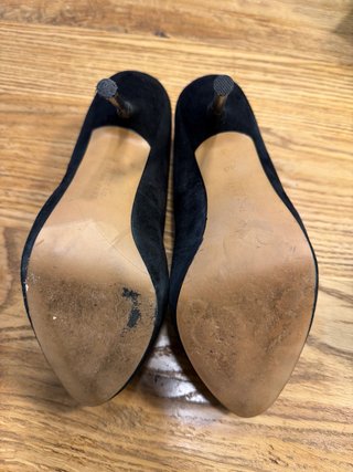 Décolleté Zara nere scamosciate tacco alto