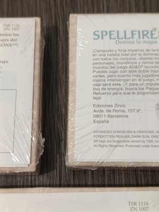 Mazos x6 Spellfire Dominar la Magia 1 edición "D&D