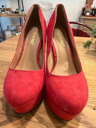 Scarpe con tacco Queen Vivi rosse