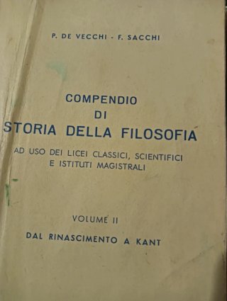 Compendio di storia della filosofia. Per le Scu...