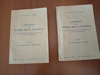 Compendio di storia della filosofia. Per le Scu...