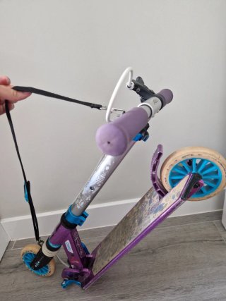 Patinete scooter ajustable Oxelo MID5 morado