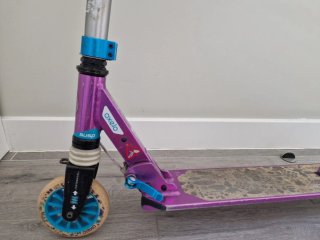 Patinete scooter ajustable Oxelo MID5 morado