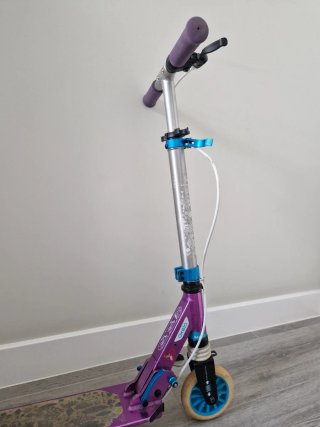 Patinete scooter ajustable Oxelo MID5 morado