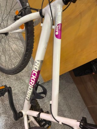 Bicicleta Rockrider blanca