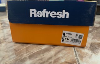 Sandalias Refresh pala beige y negro