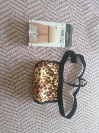 Tanga Amorable Leopardo Talla Única