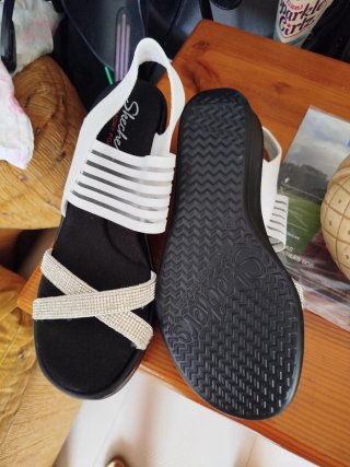 Sandalias Skechers Brillantes Talla 40