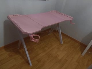 Scrivania da Gaming TEMU Rosa con Luci LED