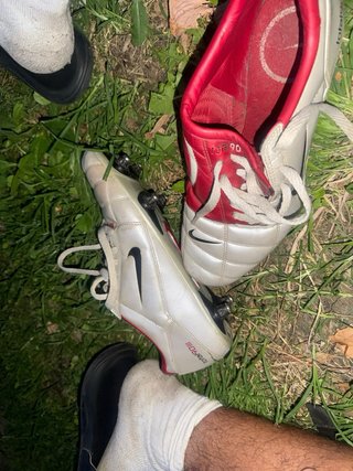 Zapatillas Fútbol Nike Total 90 Blancas