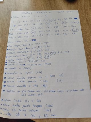 Cambio Cartas/cromos Adrenalyn XL Mundial 2026