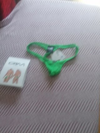 Tanga masculino verde talla L