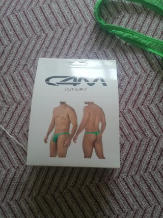 Tanga masculino verde talla L