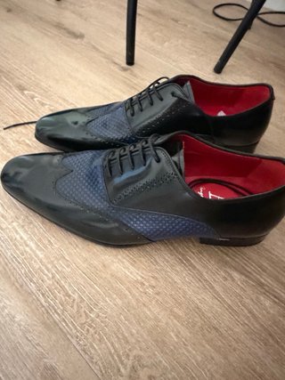 Zapatos Ángel Infantes Talla 42 Negro/Azul