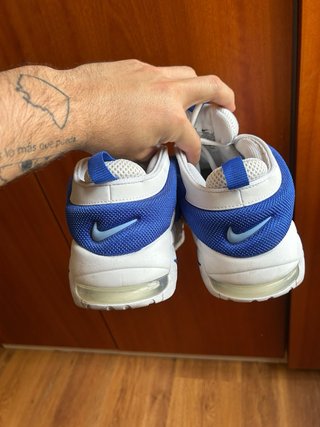Nike Air More Uptempo Low Blancas/Azules