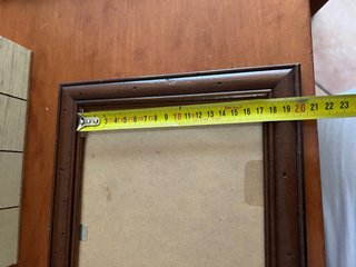2 Cornici Legno Marrone
