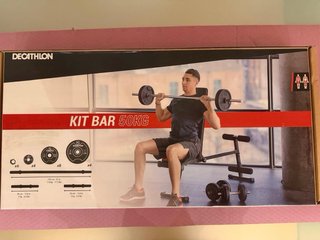 Kit de pesas y barra Decathlon