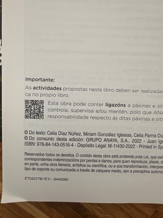 Lingua galega e literatura, 3 ESO, Operación mundo