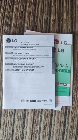 Reproductor DVD LG 5.1 con altavoces