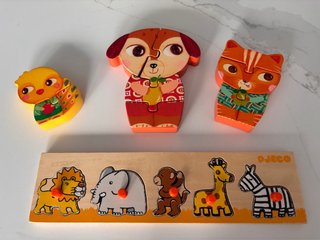 Puzzles de madera animales y figuras