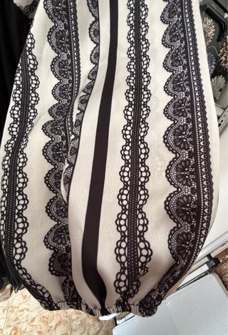 Abito lungo donna bianco e nero