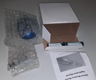 Mouse Ottico Wireless con Ricevitore USB – Blu