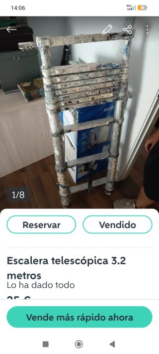 Escalera telescópica 3.2 metros