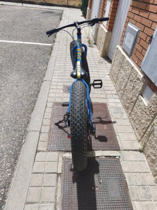 Bicicleta Fat Bike Azul Panzer 24