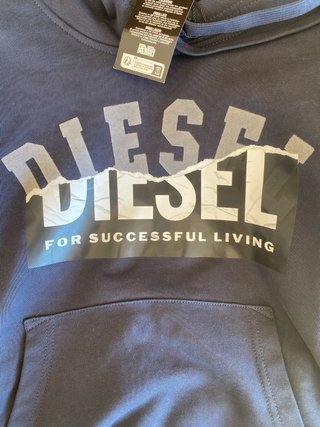 Sudadera Diesel Azul Nueva