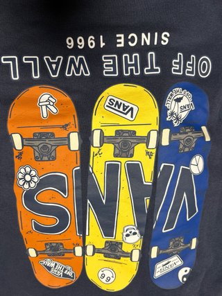 Sudadera Vans Niño Talla 12 Azul Marino
