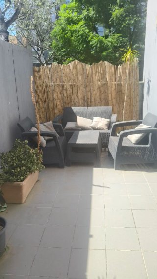 Conjunto Terraza fibra Gris