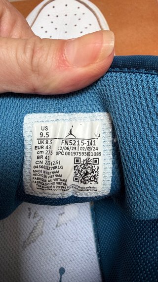 Zapatillas Jordan Air 1 Mid Azul Blanco