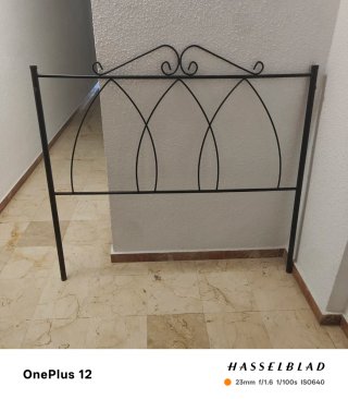 Cabecero forja negro cama 135