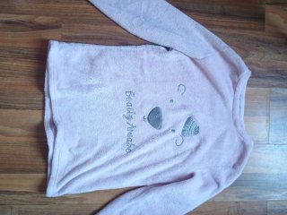 Pijama Invierno Oso Rosa Talla M