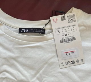 Camiseta Zara Blanca Nueva