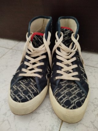 Zapatillas Botín CH Azul/Rojo Talla 44