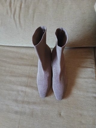 Botines Beige Tacón