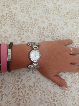 Orologio donna  vintage argento