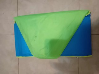 Piscina plegable Nabaiji azul y verde