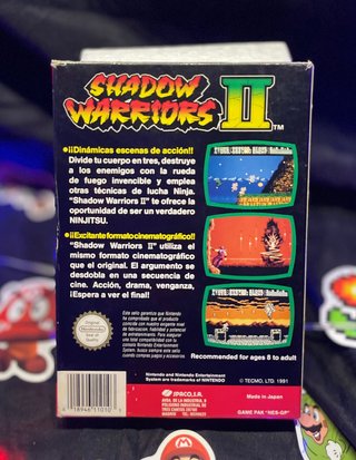 Shadow Warriors 2 NES CIB Pal Esp