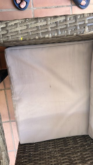 Conjunto Muebles Jardín Ratán y Cristal